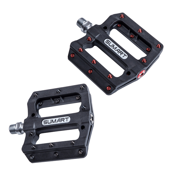 SUMART PEDAL RESINA EJE CROMO NEGRO PD 1221 BK