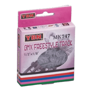 CADENA YBN SINGLE SPEED REFORZADA SILVER/GREY MK747S