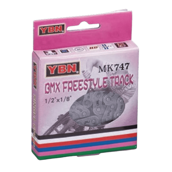 CADENA YBN SINGLE SPEED REFORZADA SILVER/GREY MK747S