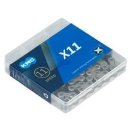 CADENA KMC X11 118L PLATA / NEGRO