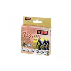 CADENA YBN S8 PLATA / CAFÉ MADE IN TAIWAN