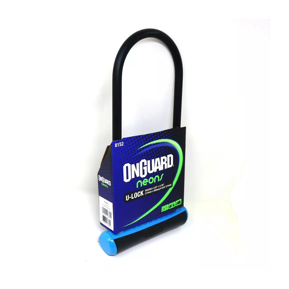 CANDADO ONGUARD LLAVE U-LOCK NS 115X230MM AZUL