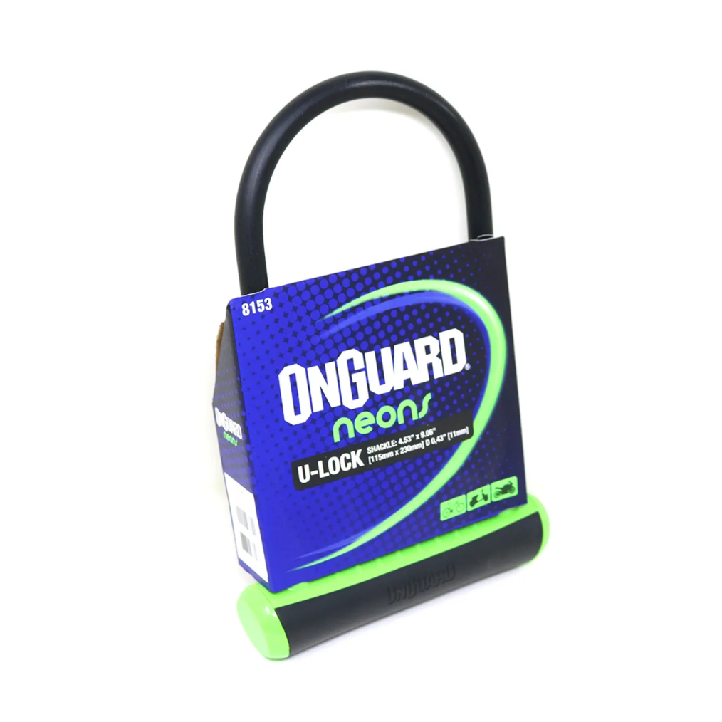 CANDADO ONGUARD LLAVE U-LOCK NS 115X230MM VERDE
